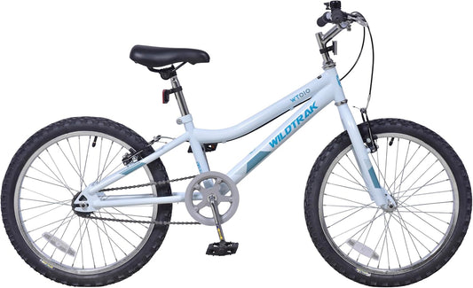 Wildtrak - 20 inch fiets voor kinderen, leeftijd 6-9 jaar, verstelbare remmen - wit