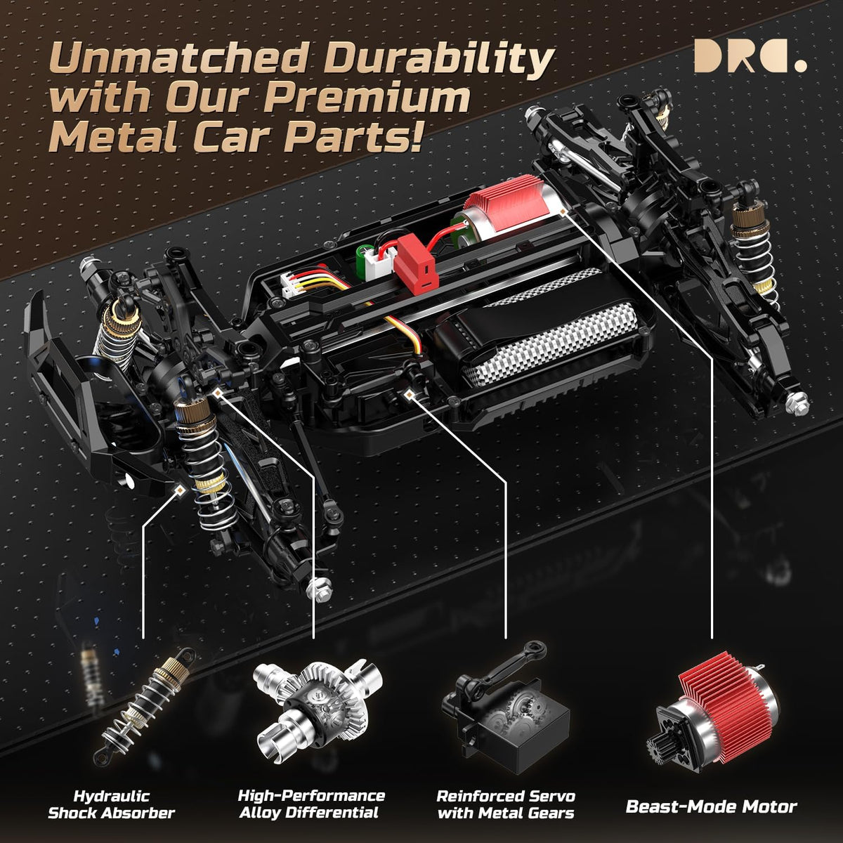 <font dir="auto" style="vertical-align: inherit;"><font dir="auto" style="vertical-align: inherit;">        DEERC 1:14 Fast Remote Control Car, 40km/h High Speed RC Truck with LED Headlight for Boys, Offroad 2.4GHz 4x4 RC Offroad Car, Monster Truck Toy,