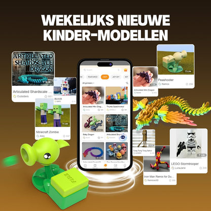 3D-printer – 3D Printer – 3D Printmachine – 3D Printapparaat – AI 3D Ontwerp – Snelle Printsnelheid – WLAN Connectiviteit