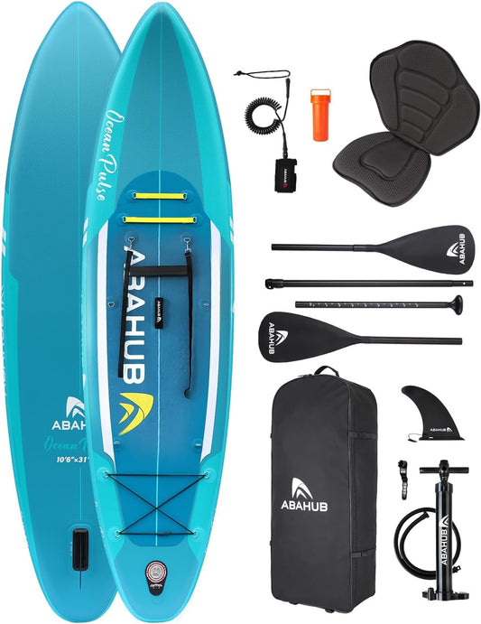 <font dir="auto" style="vertical-align: inherit;"><font dir="auto" style="vertical-align: inherit;">        Abahub Inflatable SUP Board, 320x78x15cm Stand Up Paddling Board Set, Blue/Green/Orange/Red Standup Paddle Board with Adjustable Aluminum Paddle, K