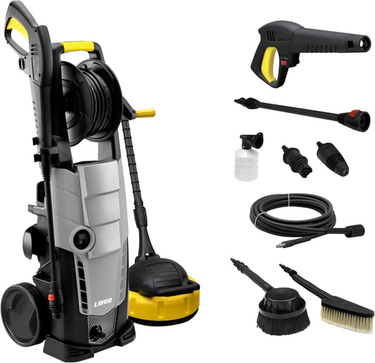Hogedrukreiniger – Drukspuit – Waterreiniger – Terrasreiniger – Schoonmaakmachine – 160 Bar Max Druk – 2500 Watt Vermogen