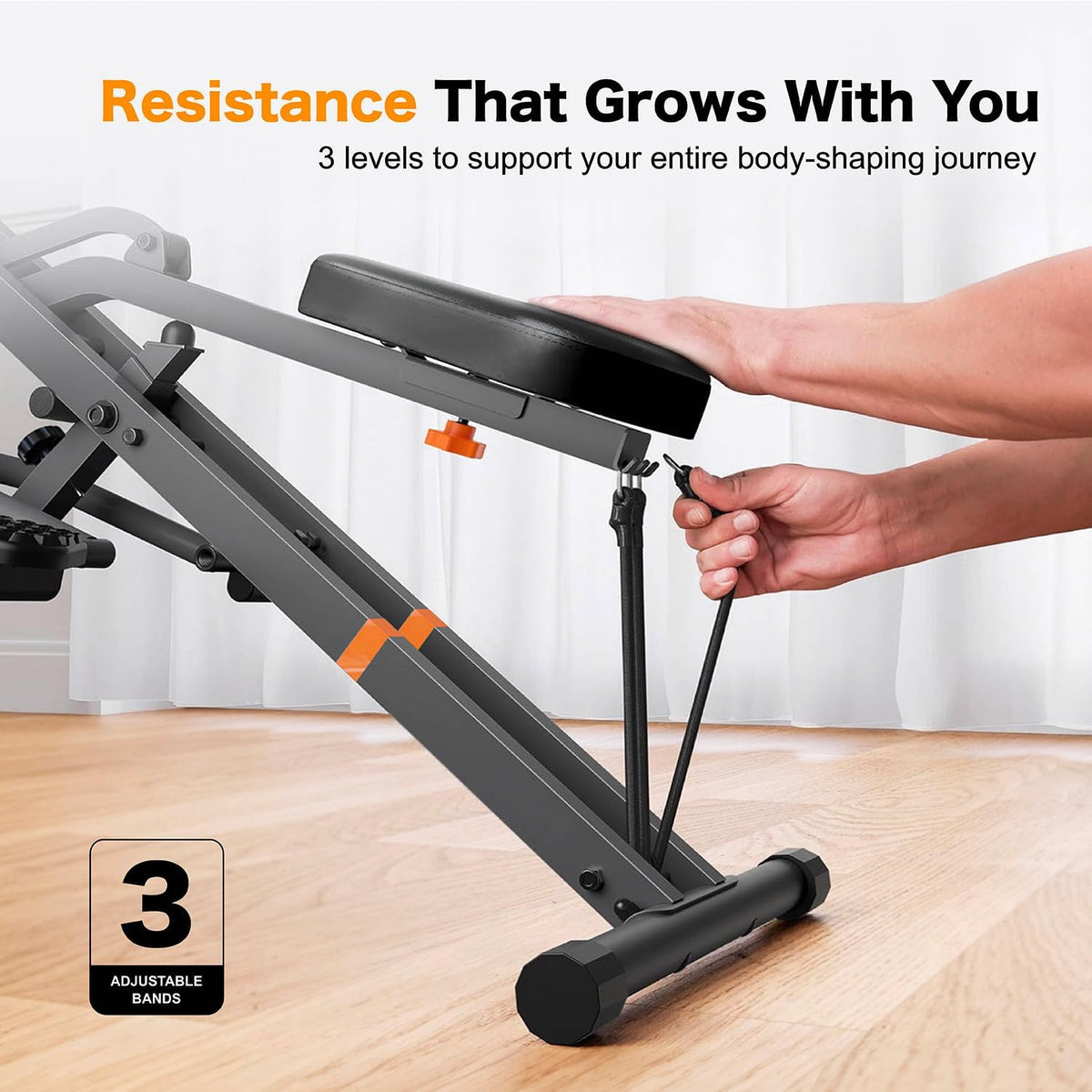 Niceday Squat Machine for Home, Squat Trainer, Core Training Device, Foldable Fitness Device, Butt and Leg Trainer for Cardio and Strength Training - QUORE