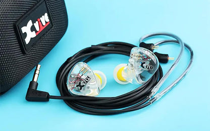 In-Ear Monitoren – IEM Oordopjes – Monitor Oordopjes – In-Ear Oortjes – Muzikanten Oordopjes – Dubbele Balanced Armature Drivers – Voor Repetitie En Podiumgebruik