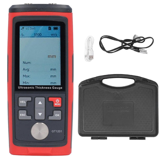 Industriële Diktemeter, Ultrasone Diktemeter 1-300 Mm, met Gegevensopslag 1500, Snelle Microprocessor, voor Metaal, Kunststof, Glas, Keramiek, Staal, Compact