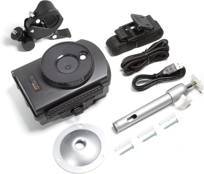 Technaxx - Time-lapse camera Full HD - bewaking time-lapse-camera, bouwplaats, huis, tuin, 6 maanden batterijvoeding - MicroSD, microfoon, geluid, LED, dag en nacht - waterdichte camera TX-164