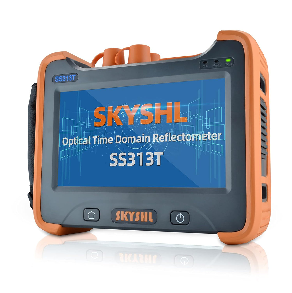 1310nm/32dB en 1550nm/30dB SM OTDR Singlemode Glasvezel Tester Met OPM+OLS+VFL+Evenementenkaart+7-inch Touchscreen Optische Reflectometer voor APC&UPC SC+ST+FC+LC Connector-SS313T-2A1