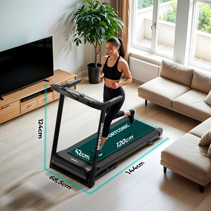 Loopband voor Thuis – Walking Pad – Wandelband – Elektrische Loopband – Compacte Loopband Onder Bureau – Inklapbaar en Slechts 13 cm Hoog – Verstelbare Hellingshoek Tot 9%