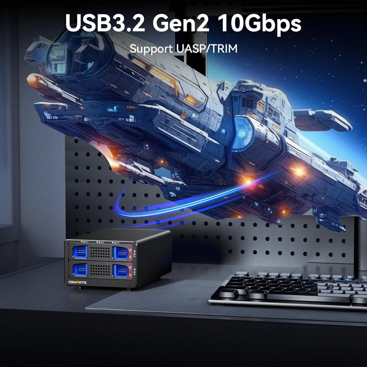 M.2 NVMe Enclosure 6 bay