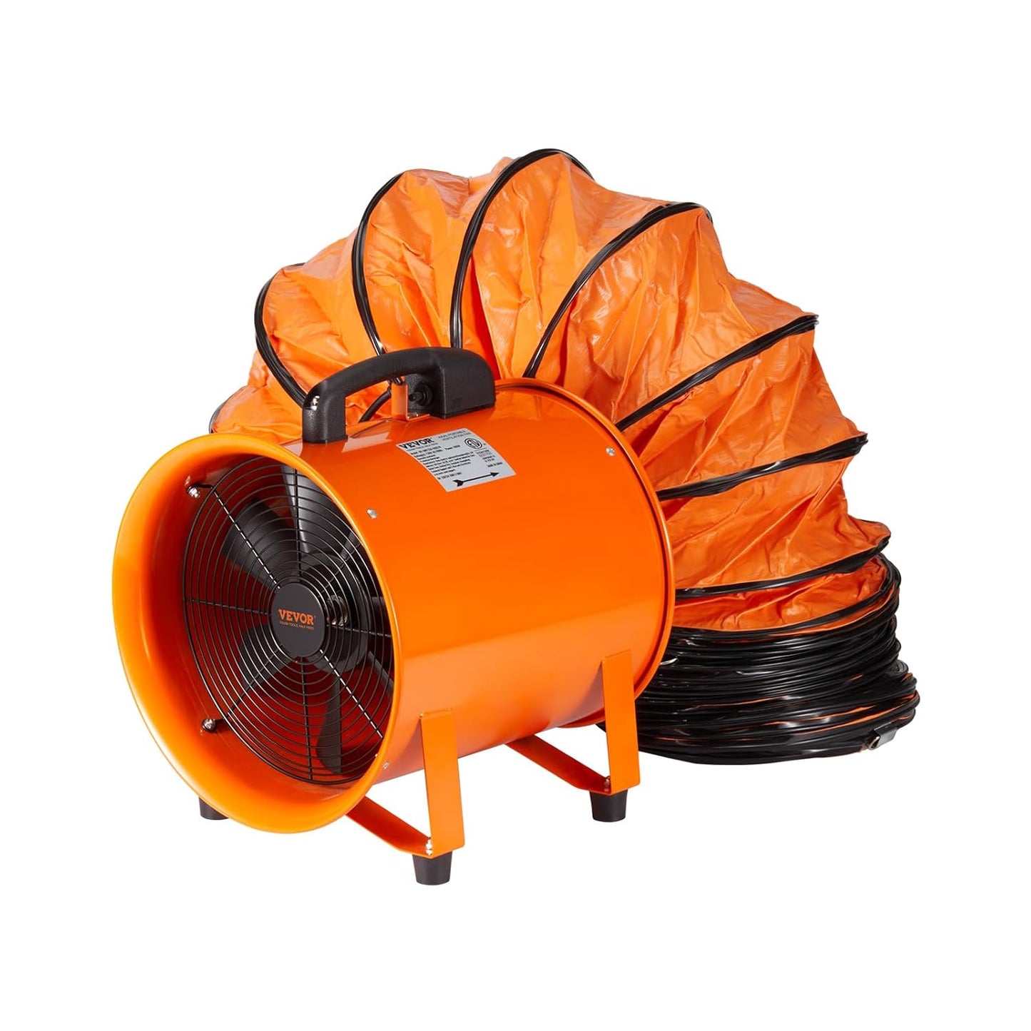 Afzuigventilator – Afvoerventilator – Kanaalventilator – Leidingventilator – Industriële Ventilator Met 10 M Afvoerslang – 367 W, 4373 m³/h