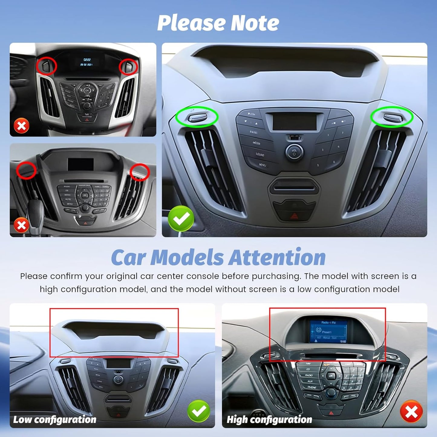 【8Core 4G+64G】 Hikity Autoradio Android13 voor Ford Transit Tourneo Custom 2013-2019 Carplay Draadloze Android Auto 9'' Radio met SWC GPS Bluetooth WiFi RDS DSP 3 scherm Gedeelde Achteruitrijcamera