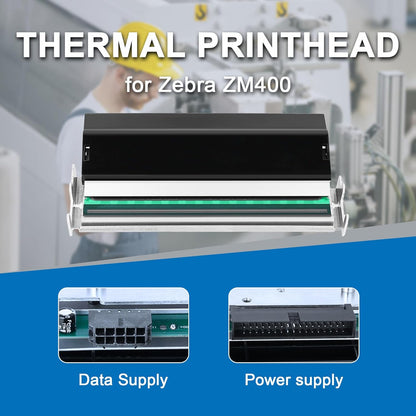 Nieuwe 79800 M Thermische Printkop voor Zebra ZM400 Label Barcode 203DPI Printer Hoofd Vervanging