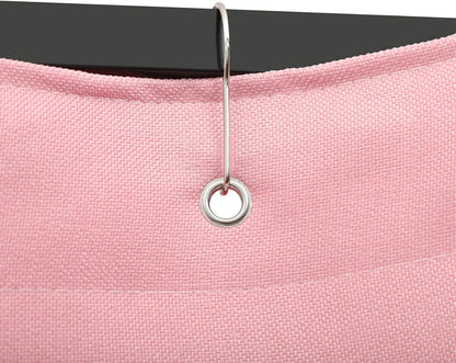 OUKANING Portable Dressing Cabin 100 x 100 x 200 cm, Load Capacity 30-35 kg, Movable Dressing Room, Freestanding, Removable and Opaque, for 3-4 People (Pink) - QUORE