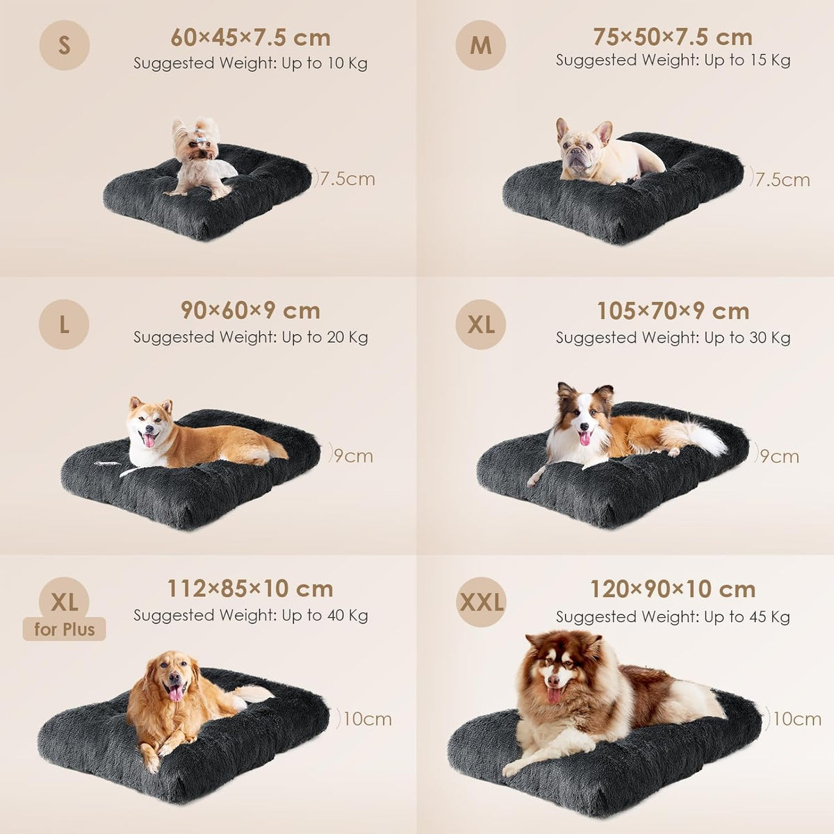 Hondenbed – Hondenkussen – Huisdierbed – Dogbasket – Hondenmand XL – Extra Groot 112x85 cm – Zacht Pluche – Antislip en Wasbaar