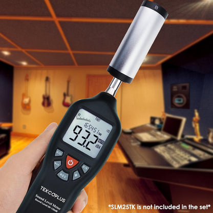 Geluidsmeter Decibel Level Calibator met Noise Meting Reader Output Geluidsniveau 94db & 114db (Werkt op batterijen)