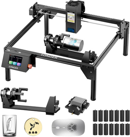 Lasergraveerder 3-in-1 – Lasersnijder – Graveermachine – Graveerapparaat – Laser Snijmachine – 20 W Laser – 40 x 40 cm Werkvlak