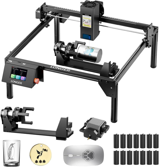 Lasergraveerder 3-in-1 – Lasersnijder – Graveermachine – Graveerapparaat – Laser Snijmachine – 20 W Laser – 40 x 40 cm Werkvlak