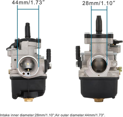 GOOFIT 28mm Carburator Phbl 28bs Vervanging voor Dellorto 2-Stroke 50-300cc Engine Scooter ATV UTV Dirt Pit Bike