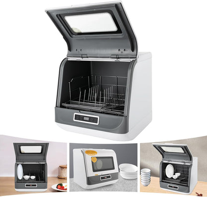 Tabletop Dishwasher, Smart Dishwasher, 45 cm Wide, Space for 4-6 Place Settings, Dishwasher with Programmable, Multiple Cleaning Modes
