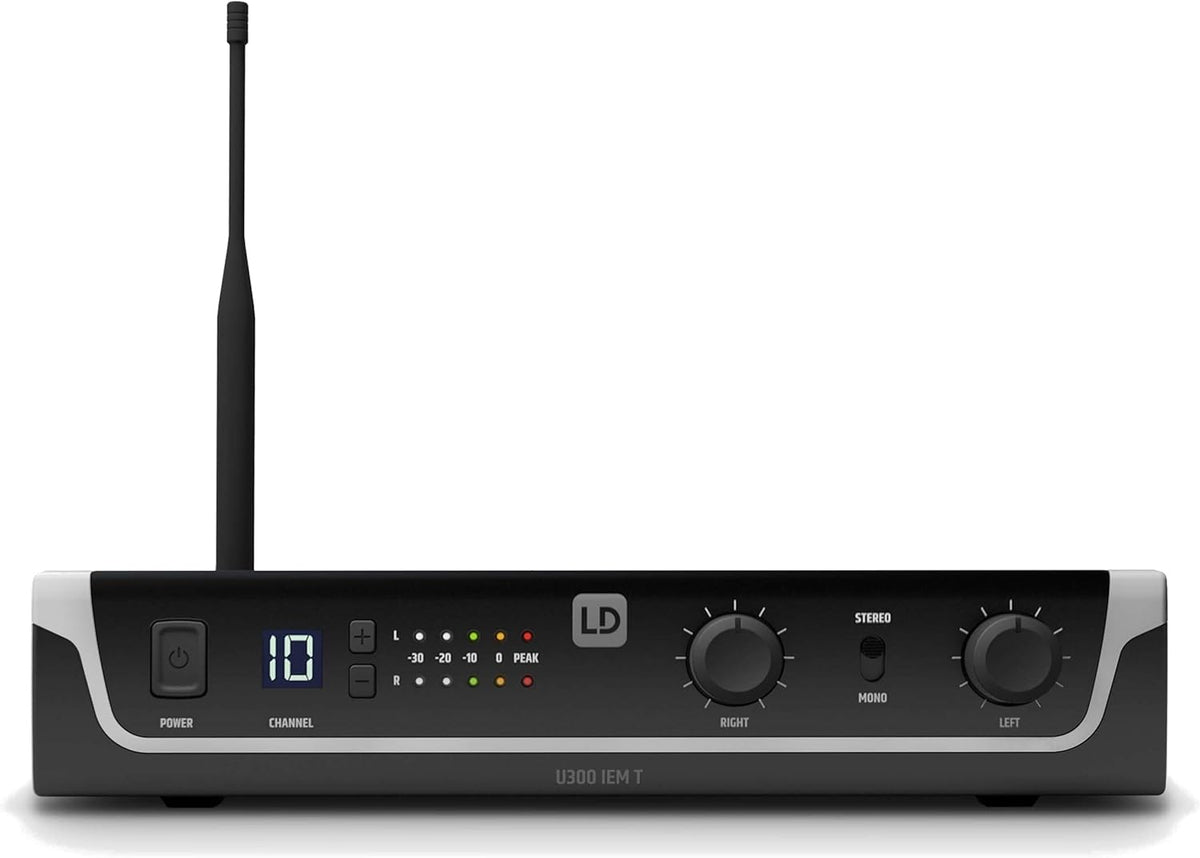 Draadloos In-Ear Monitorsysteem – In-Ear Monitor – Monitor Systeem – Bodypack Ontvanger – Oordopjes Set – 863-865 MHz + 823-832 MHz – Tot 100 Meter Bereik – 12 Selecteerbare Kanalen