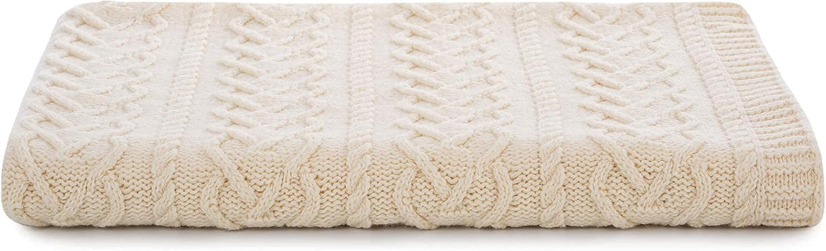 SAOL 100% super zachte Merino wol hart patroon bed bank gooien deken 67 x 49 inch
