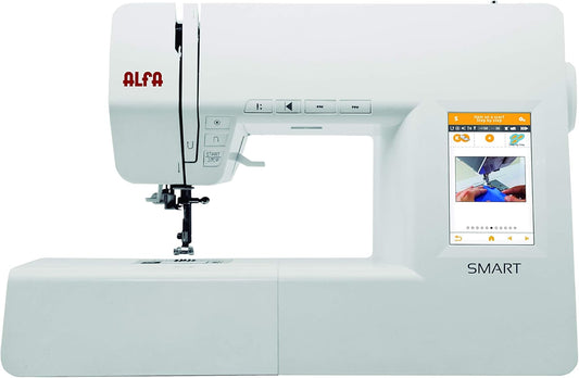 Elektronische naaimachine wit – Naaimachine – Stikmachine – Hobbynaaimachine – Naaimachine voor beginners – 70 steken – Touchscreen met automatische draadinrijger