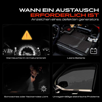 Frankberg Lichtmachine generator 120A compatibel met 500 312 1.2L 1.4L benzine 2007-2019 Punto 199 1.2L 1.4L benzine Mito 955 1.4L benzine vervanging # 51787777 196 kg