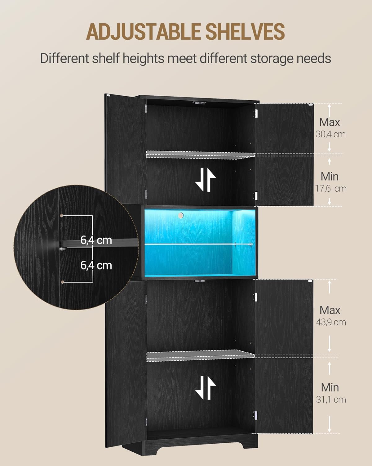 Hzuaneri Tall and midi cabinets for bathroom ESC68204XEU