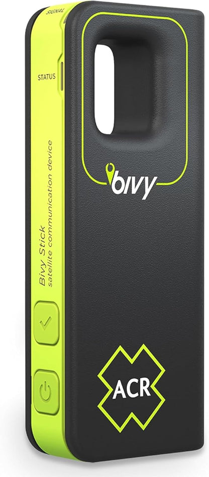 ACR Bivy Stick Satellite Communicator - Wereldwijde tweerichtings-tekstberichten, GPS-tracking, kaarten en navigatie, nood-SOS, weerberichten en locatie delen, compatibele app