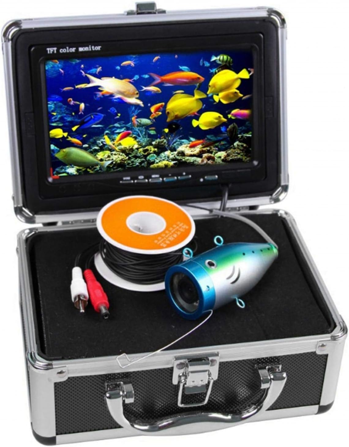 Fishfinder Videocamera Kit Waterdichte 30 m kabel 9 inch DVR met 30 meter kabel voor gebruik onder water(European regulations) underwater camera fishing unterwasserkamera zum angeln Cámaras espía