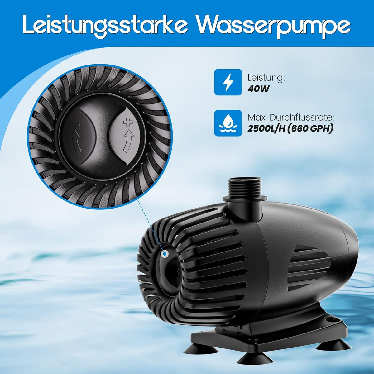 Biling 70 W Solar vijver watervalset, 30 cm roestvrijstalen overloop vijverpomp waterval en duurzame buisdecoratie voor koivijver, zwembad, beekloop, tuinvijver, terras, doe-het-zelf siervijver