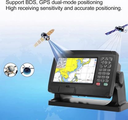 GPS kaartplotter , Marine GPS navigator Dual Map systeem BDS GPS positionering Intelligente uitzending met GNSS antenne voor boot , Reserveonderdelen voor boten , jachten