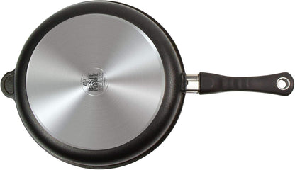 AMT Gastroguss Frying pan 32 cm Ø, 5 cm high, removable handle, not suitable for induction, Lotan non-stick finish, cast iron pan (cast aluminium), AMZN-532-Z20B - QUORE