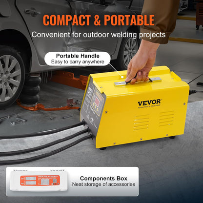 VEVOR 300 W Dent Repair Kit with Hot Air Gun, Dent Puller Automatic/Manual Welding Mode, Car Body Spot Welding Machine for Aluminium Repair