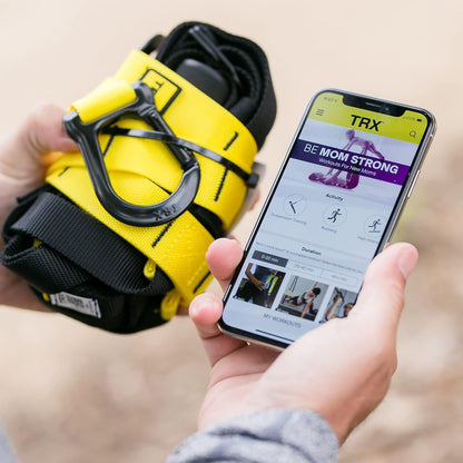 TRX GO Suspension Trainer - Slingtrainer voor de professional die vaak reist of voor elk fitnesstraject - TRX Training Club-app - Grijs