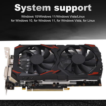 RX 580 8GB 256BIT Gaming-videokaart Stille Desktop-pc's Dubbele Ventilatoren (580 8G D5)