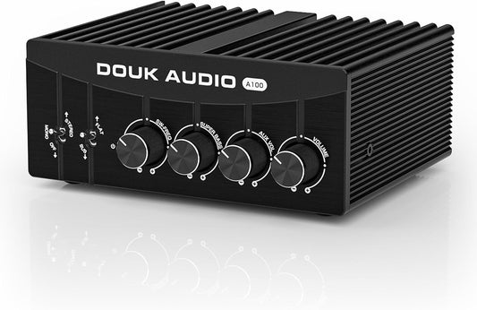 Douk Audio A100 TPA3255 versterker, 300 watt x2 digitale vermogensversterker, stereo/mono-kanaal, SUB-versterker voor thuisluidsprekers/subwoofer