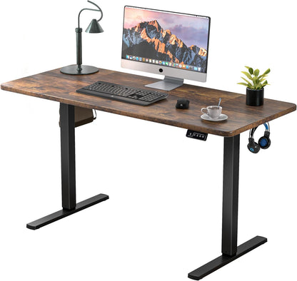 ERGOMAKER Height Adjustable Desk, 160 x 70 cm, Desk, Height Adjustable, Electric with Memory Function, Ergonomic Table, Height Adjustable, White