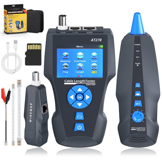 Netwerkkabeltester, NF-8601S TDR multifunctionele lcd lijnlengte breekpunttesters RJ45/RJ11/BNC tester