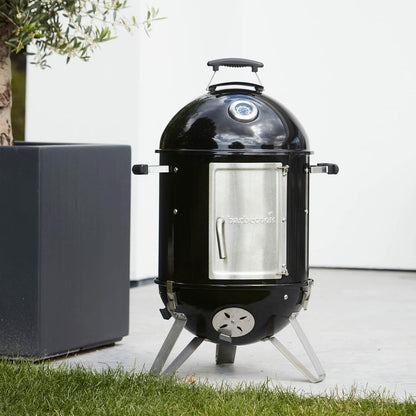 Barbecook rookoven Oskar S uit email zwart 40cm 43.5x55x88cm