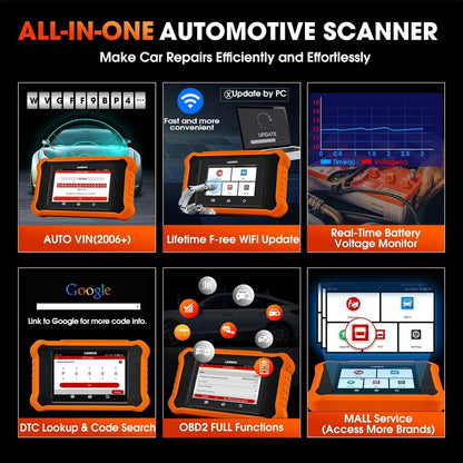 LAUNCH X431 Creader Elite 2.0 OBD2 Diagnostisch Hulpprogramma voor BMW/voor Mini/voor Rolls Royce Zelfde Functie als LAUNCH X431 Diagnostisch Hulpprogramma, Volledige Systeem, 50 + Reset, Actieve Test - QUORE