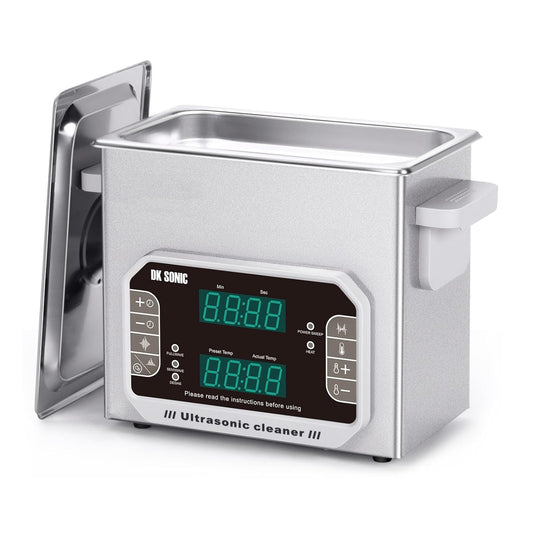 DK SONIC Professionele Ultrasone Cleaner 3L, 120W Precisie Ultrasone Sieraden Cleaner met Timer, Verwarming & Aanraakbediening, Multi-Toepassing voor Brillen, Kettingen, Horloges (Inclusief Mand)