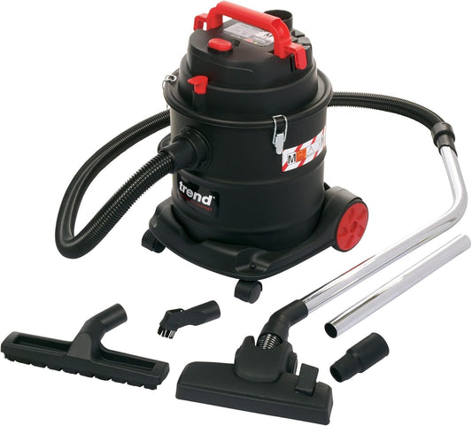 Trend Stofzuiger M-Class 800W 230V Eurostekker, 20 liter inhoud, lange stroomkabel van 5 meter, stofafzuiger ideaal voor gebruik op de bouwplaats, T32/EURO