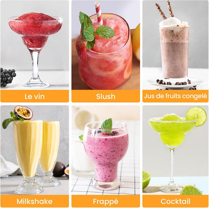 Slushie Machine, 2L Slushmachine voor thuis met zelfreiniging, geen ijs nodig, 5 voorgeprogrammeerde programma's, Frozen slushies, Margarita's, Frappés, Milkshakes (versie 2025)