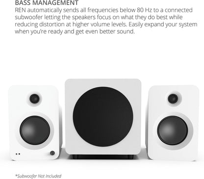 Actieve Stereospeaker Set – Speakerset – Stereospeakers – TV Speakers – Boekenplankspeakers – Set Van 2, Mat Oranje – 200W Vermogen – HDMI ARC Met CEC