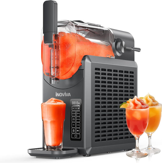 Slushie Machine, 2L Slushmachine voor thuis met zelfreiniging, geen ijs nodig, 5 voorgeprogrammeerde programma's, Frozen slushies, Margarita's, Frappés, Milkshakes (versie 2025)
