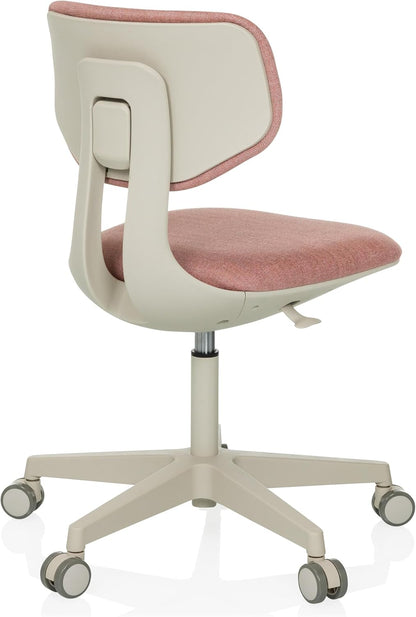 hjh OFFICE Kinder bureaustoel KID CLASSIC Stof Roze