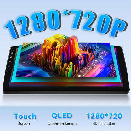 Roinvou 4+64G 2 DIN-autoradio voor Renault Clio 3 2008-2014 Draadloze Carplay Android Auto, Android 9 inch autoradio met touchscreen MirrorLink Bluetooth WiFi GPS 32EQ RDS/FM SWC Camera