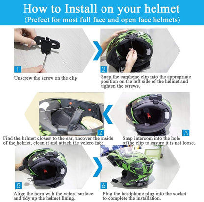 FreedConn Motorfiets communicatiesysteem, helm bluetooth intercom, helm headset (800 m bereik, zodat draadloos bellen,mp3-muziek beluisteren, FM-radio (2 set met zachte kabel)