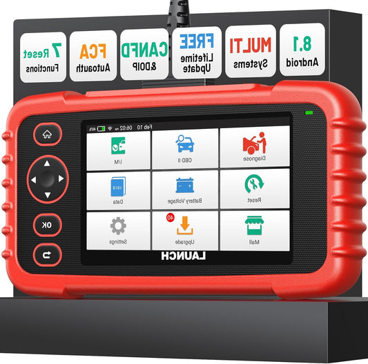 OBD2 Scanner – Auto Diagnosetool – Foutcode Lezer – Autodiagnose Apparaat – Motor Diagnosesysteem – 5 Inch Touchscreen – 7 Resetfuncties inclusief AutoVIN en WLAN Updates