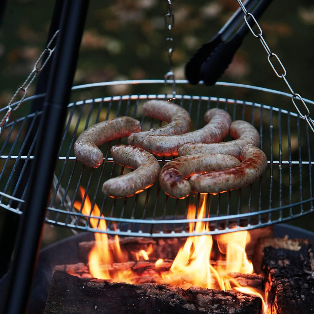 Barbecook driepoot hout BBQ Junko draagbare barbecue met draagtas inbegrepen, 60x60x166cm